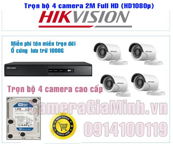Hệ thống camera trọn bộ thương hiệu HIKVISION